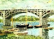 Claude Monet bron vid argenteuil France oil painting artist